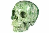 Realistic, Polished Hamine Jasper Skull #151008-2